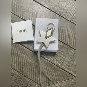 Dior Metallic Star Keychain
